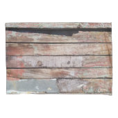 古い木製の素朴なボート木製の板 枕カバー (正面)