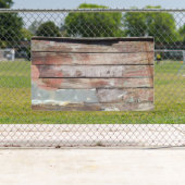 古い木製の素朴なボート木製の板 横断幕 (インサイチュ)