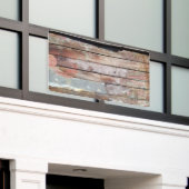 古い木製の素朴なボート木製の板 横断幕 (ビルの外側)