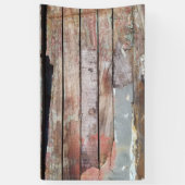 古い木製の素朴なボート木製の板 横断幕 (縦)