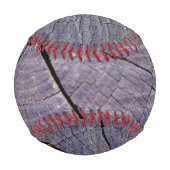 古い木製の素朴なボール 野球ボール (正面)