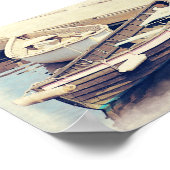 古い木製の船のポス航海のター ポスター (角)