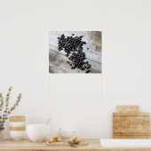 古い木製クレートカラーのコーヒー豆16x20 ポスター (キッチン)