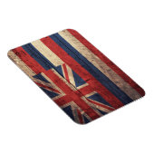 古い木製ハワイ州旗; マグネット (右側)