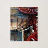 古い木製ワゴン ジグソーパズル (縦)