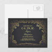 古い木通りヴィンテージ日付はがきを保存 案内ポストカード (正面/裏面)