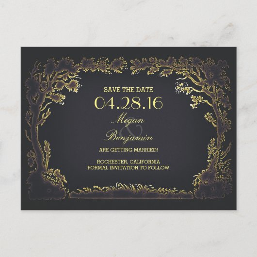 古い木通りヴィンテージ日付はがきを保存 案内ポストカード (正面)