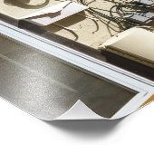 古い木造の家カラフルの列 フォトプリント            (角)