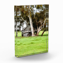 古い木造の小屋 フォトブロック