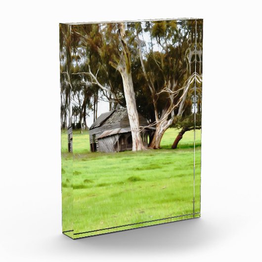 古い木造の小屋 フォトブロック (左)