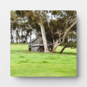 古い木造の小屋 フォトプラーク (正面)