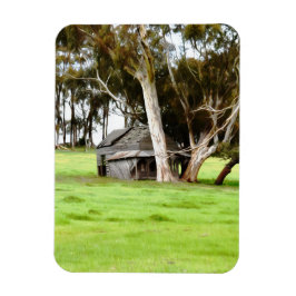 古い木造の小屋 マグネット