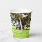 古い木造の小屋 紙コップ (正面)