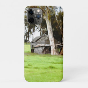 古い木造の小屋 iPhone 11 PROケース