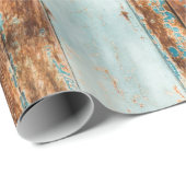 古い木造の扉が背景にある古風な建築様式 ラッピングペーパー (ロールコーナー)