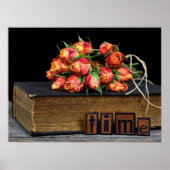 古い本のバラ ポスター (正面)