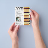古い本の列、ライターのブック署名広告' チラシ (手)