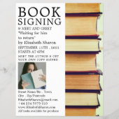 古い本の列、ライターのブック署名広告' チラシ (正面)