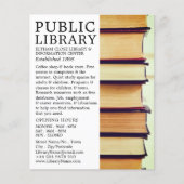 古い本の列，ライブラリ広告ズ チラシ (正面)