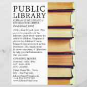 古い本の列，ライブラリ広告ズ チラシ (正面)