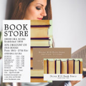 古い本の列，書店 名刺