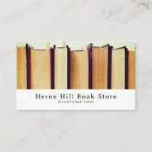 古い本の列，書店 名刺 (正面)
