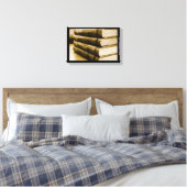 古い本の山 キャンバスプリント (インサイチュ (寝室))