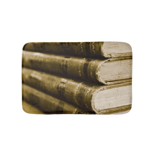 古い本の山 バスマット (正面)