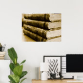 古い本の山 ポスター (ホームオフィス)