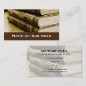 古い本の山 名刺 (正面/裏面)