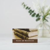 古い本の山 名刺 (スタンド正面)