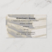 古い本の山 名刺 (裏面)