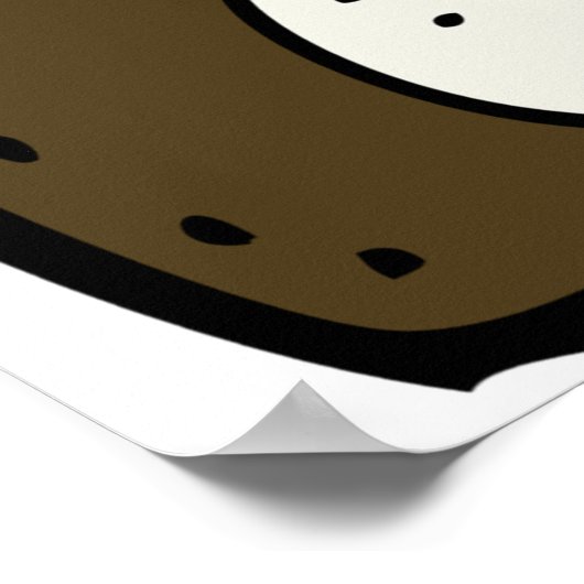 古い本の積み重ね ポスター (角)