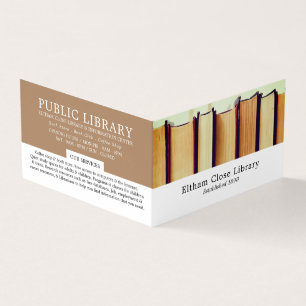 古い本の行,ライブラリ,図書館詳細 名刺