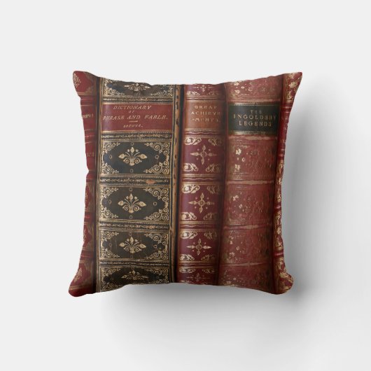 古い本 クッション (裏面)