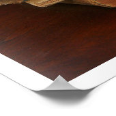 古い本、パイプ、時計、ポケットナイフの静止寿命 ポスター (角)