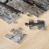 古い松の樹皮とフレーム ジグソーパズル (側面)