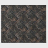 古い板、古い木材、古い木材、木材 ラッピングペーパー (フラット)