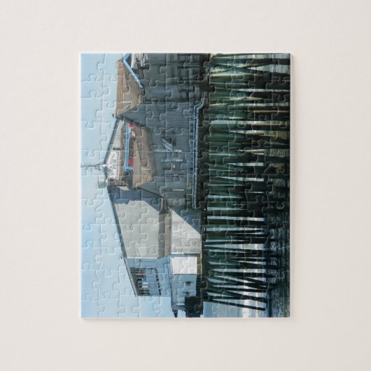 古い果樹園のビーチ桟橋 ジグソーパズル (縦)