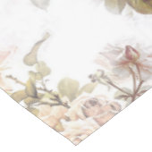 古い柔ファッションドらかいバラピンクの花束パターン テーブルクロス (アングル)