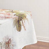 古い柔ファッションドらかいバラピンクの花束パターン テーブルクロス (インサイチュ)