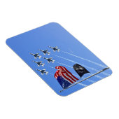 古い栄光と雷鳥とPOW MIAフラグ マグネット (右側)