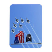 古い栄光と雷鳥とPOW MIAフラグ マグネット (縦)