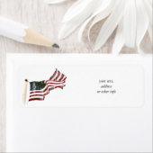 古い栄光の中に十字架 – メモリアルデー ラベル (インサイチュ)