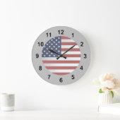 古い栄光はあなたの背景色を選びます ラージ壁時計 (ホーム)