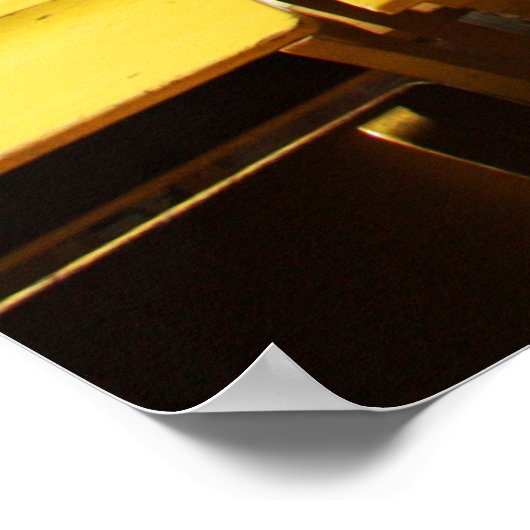 古い校舎 ポスター (角)