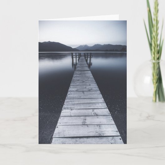 古い桟橋のポートレート カード (正面)
