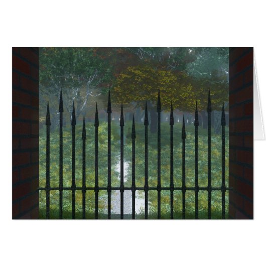 古い森のカードに (正面横)