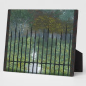 古い森の写真のプラークに フォトプラーク (側面)