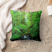 古い森の川 クッション (ブランケット)